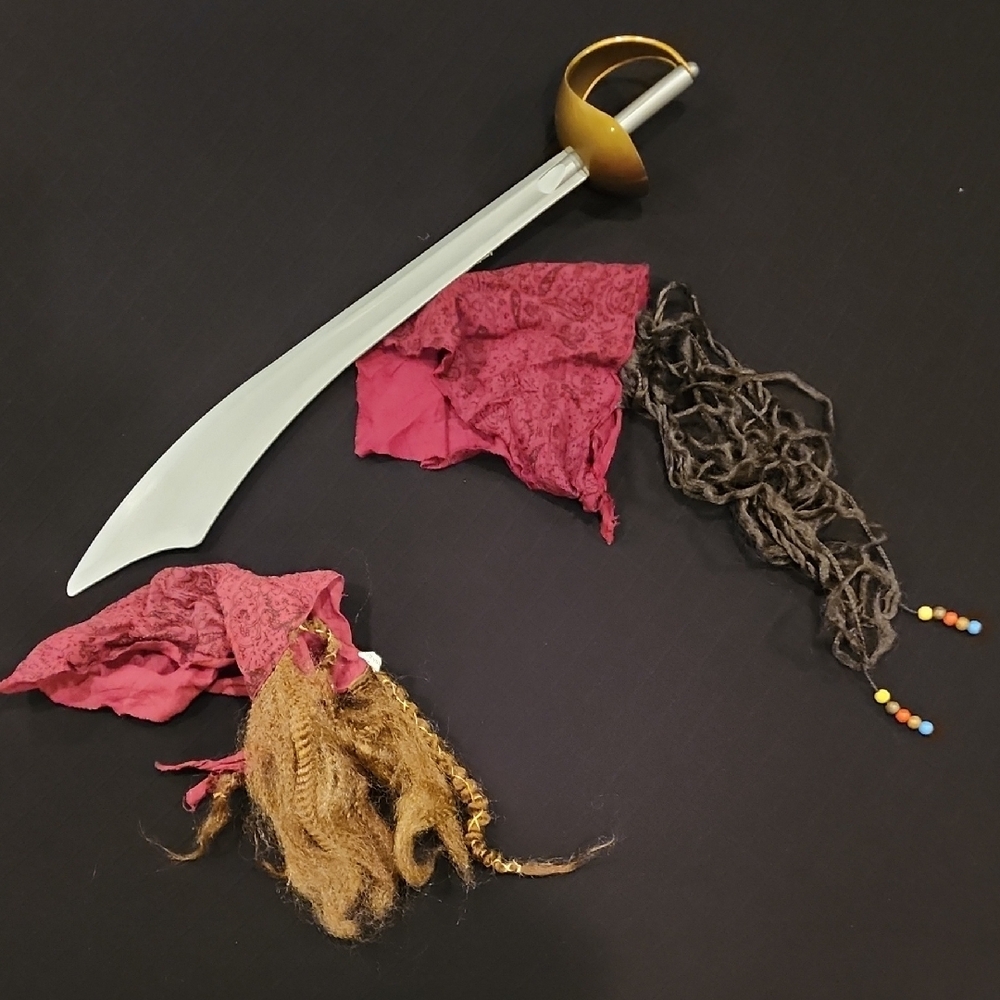 Gold and Silver Halloween Costume Sword